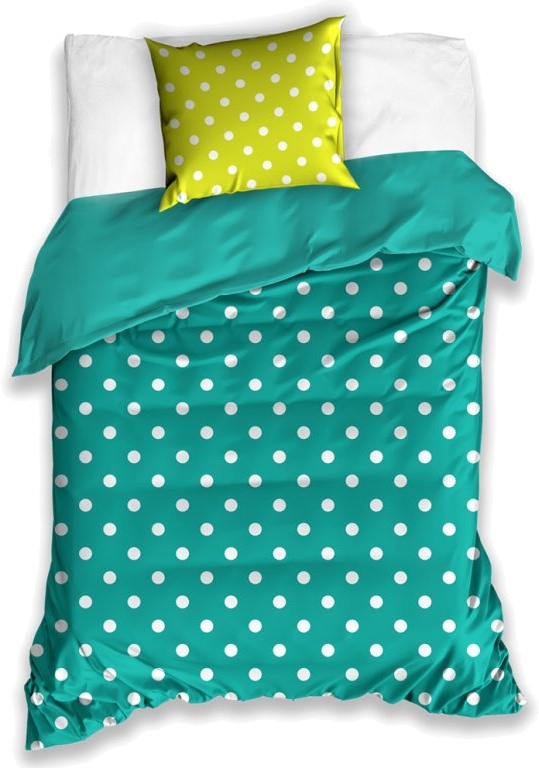 Carbotex Duvet Cover Polkadot Pattern Green Blue 160 X 200 Cm