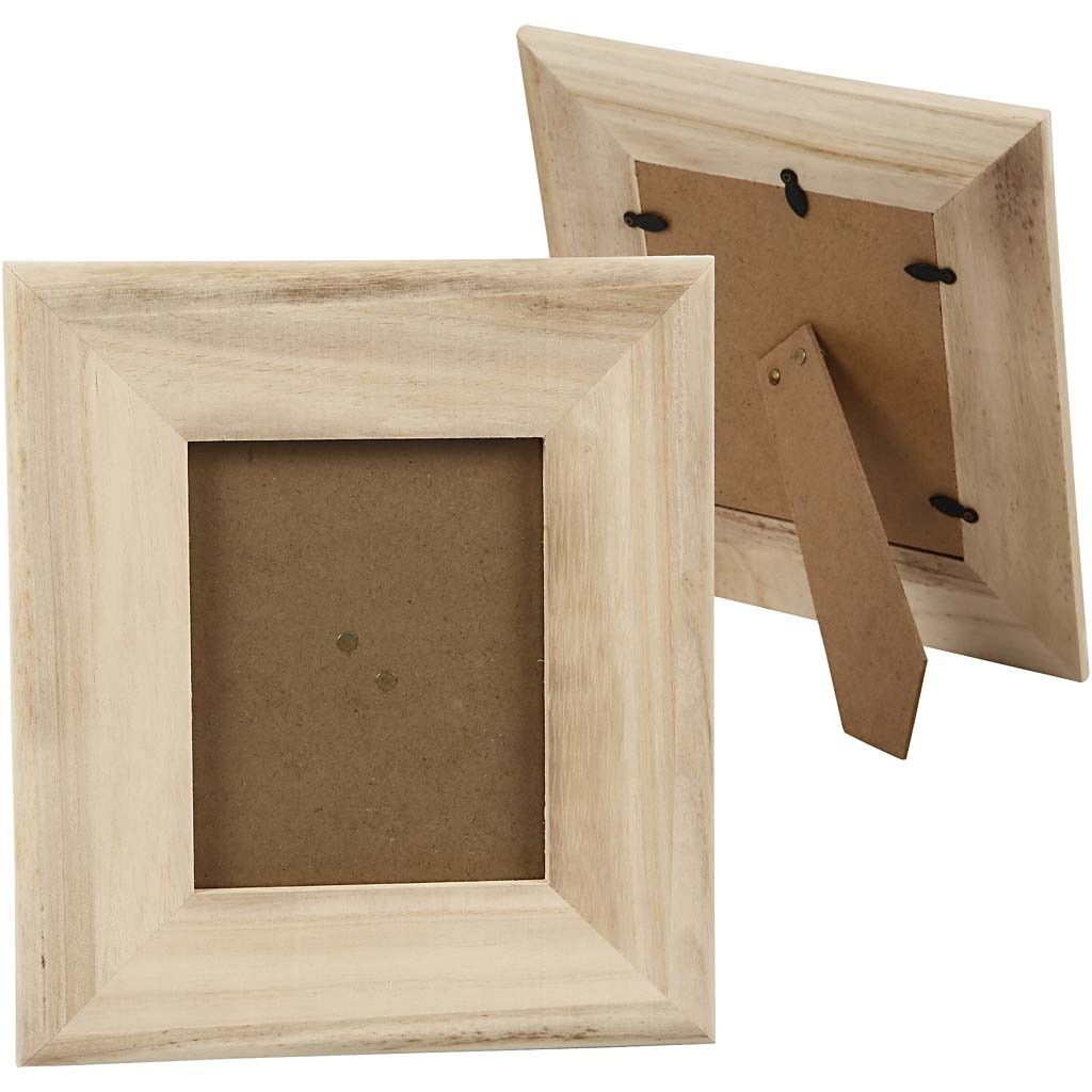 Creative houten fotolijst met standaard 25 x 22 cm