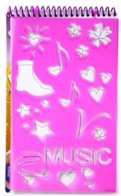 Violetta Music Fashion Carnet De Croquis 14 X 24 Cm - 