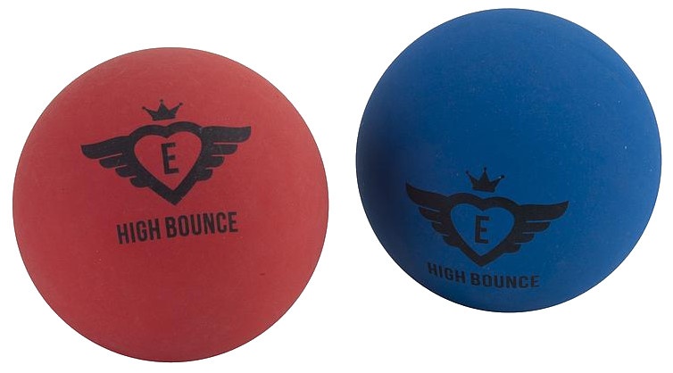 red white and blue bouncing balls