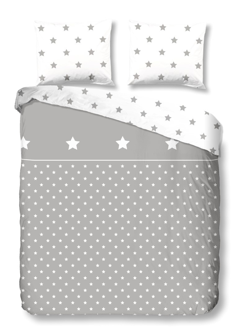 Good Morning Star Duvet Cover Grey 135 X 200 Cm Internet Toys