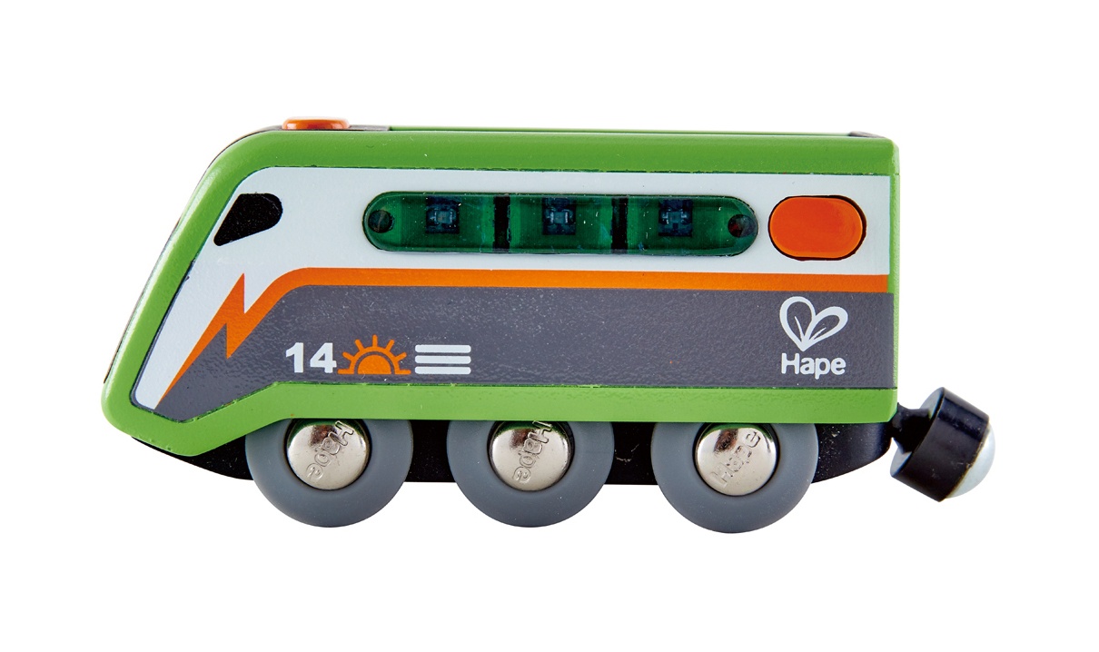 Hape Wooden Solar Energy Train 96 Cm Green Internet Toys