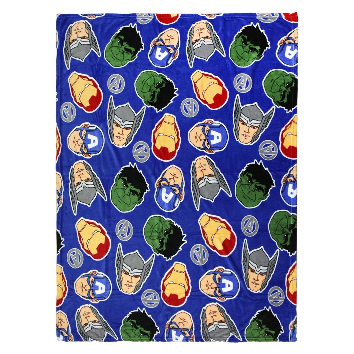 Marvel fleece blanket Avengers 120 x 160 cm blue ...