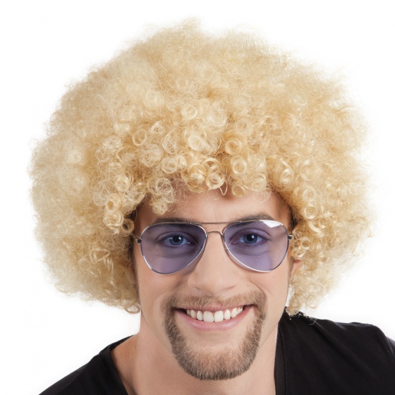 perruque afro blonde