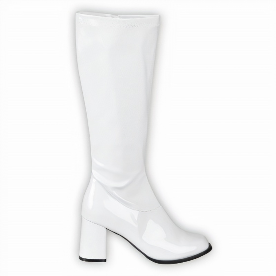 vinyl white boots