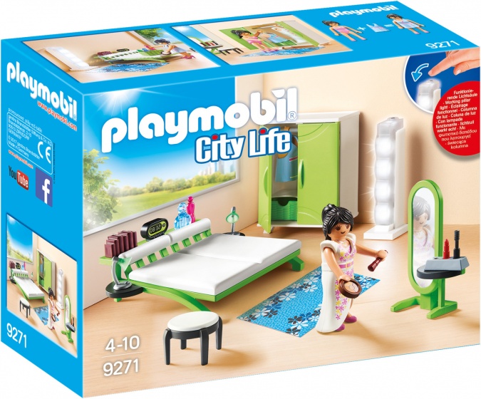 PLAYMOBIL City Life Slaapkamer met makeup tafel (9271)